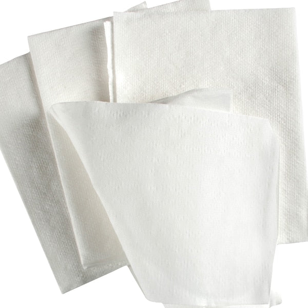 Dry Wipe, White, 1/4 Fold Poly Wrapped, Hydroknit, Healthcare, 32 PK, 26 Wipes, 10 in x 12 1/2 in