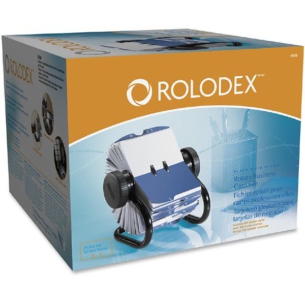 Rotary Card File, 200 Ct, Metal