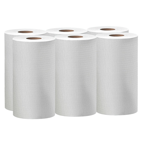 Dry Wipe Roll, White, Roll, Hydroknit, 6 PK, 130 Wipes, 19 1/2 in x 13 1/2 in