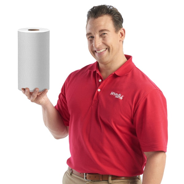 Dry Wipe Roll, White, Roll, Hydroknit, 6 PK, 130 Wipes, 19 1/2 in x 13 1/2 in