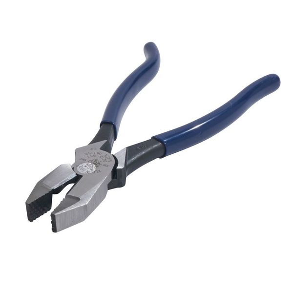 9 3/8 in Iron Workers Plier High Leverage, Steel