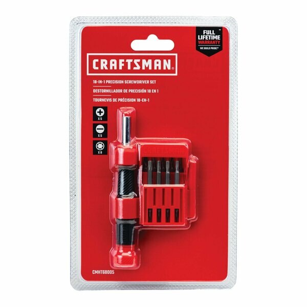 Precision Multi-Bit Screwdriver Set, 18