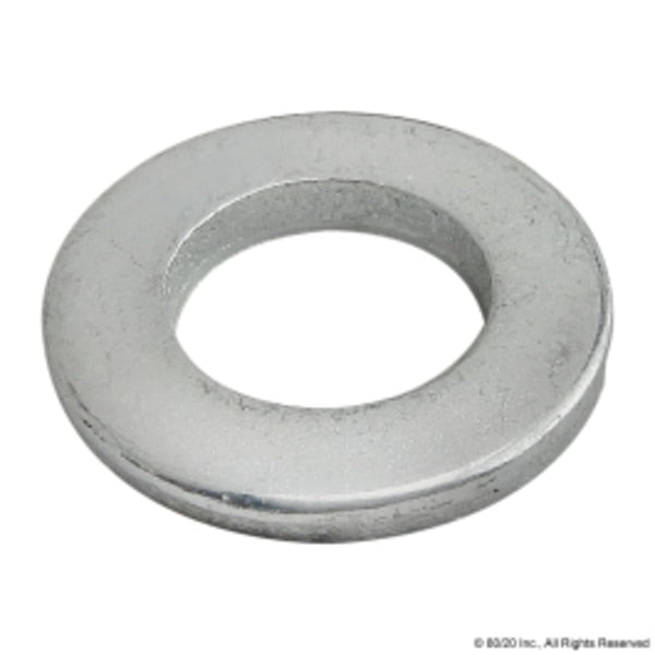 Flat Washer, Fits Bolt Size M6 , Steel Zinc Plated Finish