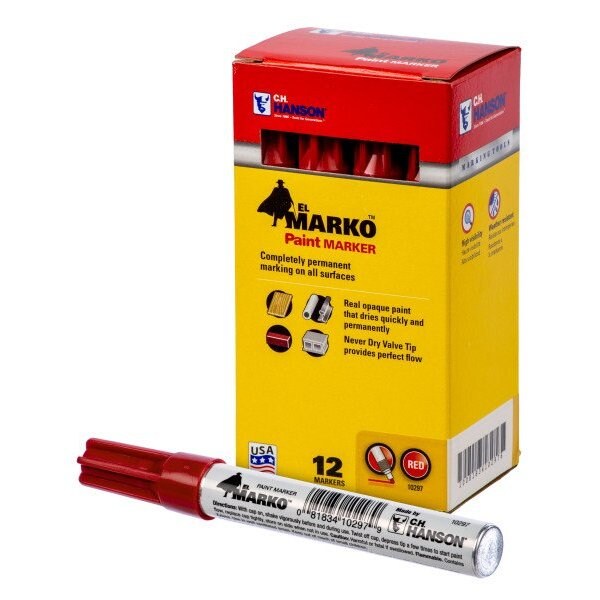 Red Paint Markers