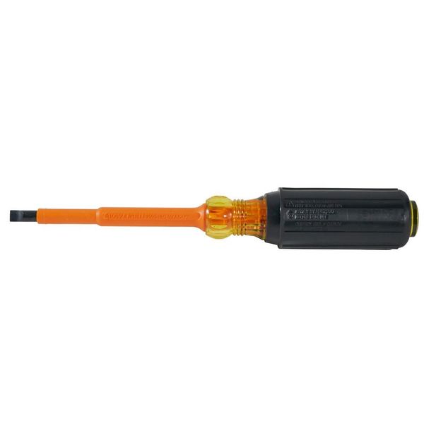 Insulated Slotted Screwdriver 1/4 in Round