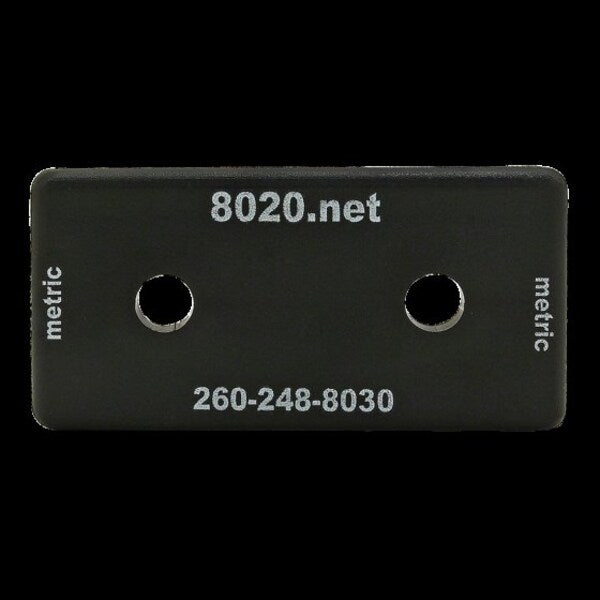 End Cap W/Push-In Fastener Black 40 S