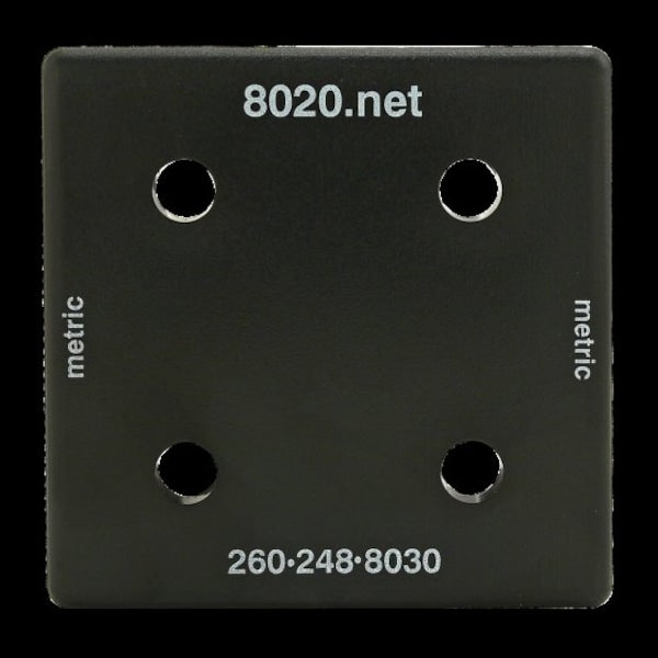 End Cap Black W/Push-Ins 40-8080