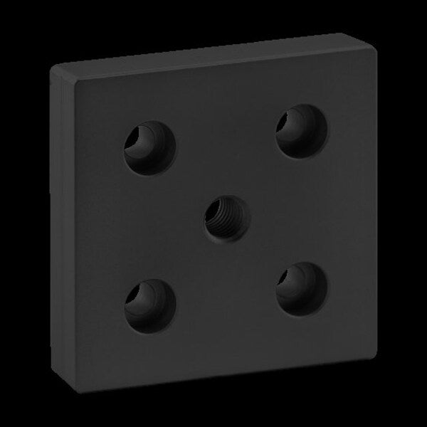 Ctr Tap Base Plate, 80mm X 80mm W/M12 Tap