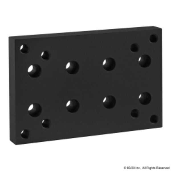 Black Position Floor Lock Base Plate
