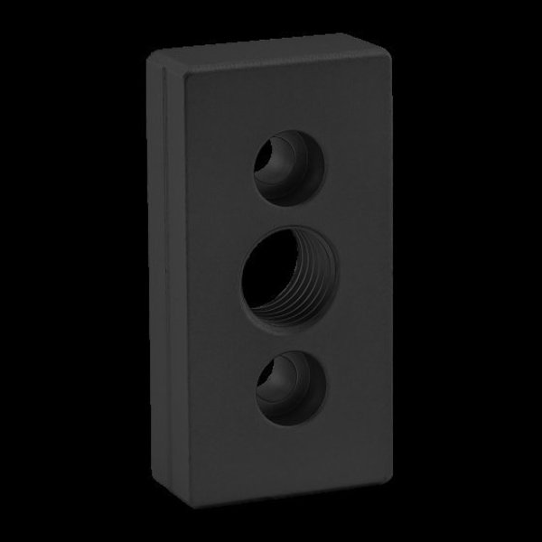 Ctr Tap Base Plate, 40mm X 80mm W/M20 Tap