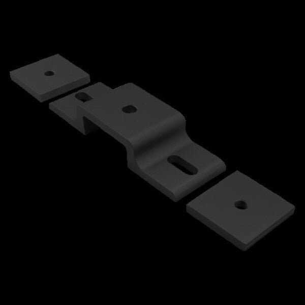 Blk 40mm Dbl Mesh Retainer W/Backing Plt