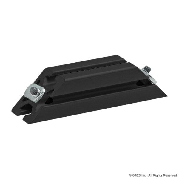 Support, 45 Deg, 40-4040X160mm, Blk Ano