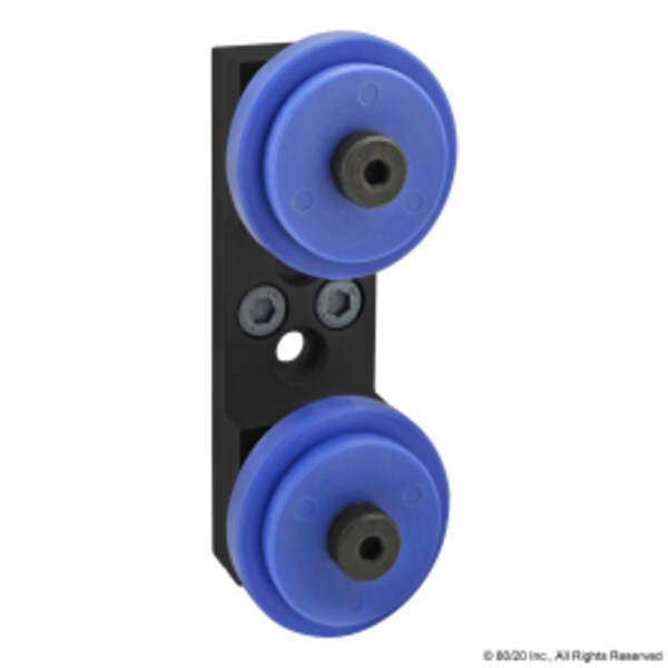 Dual Roller Wheel Bracket Assembly