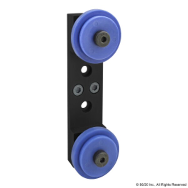 Dual Roller Wheel Bracket Assembly