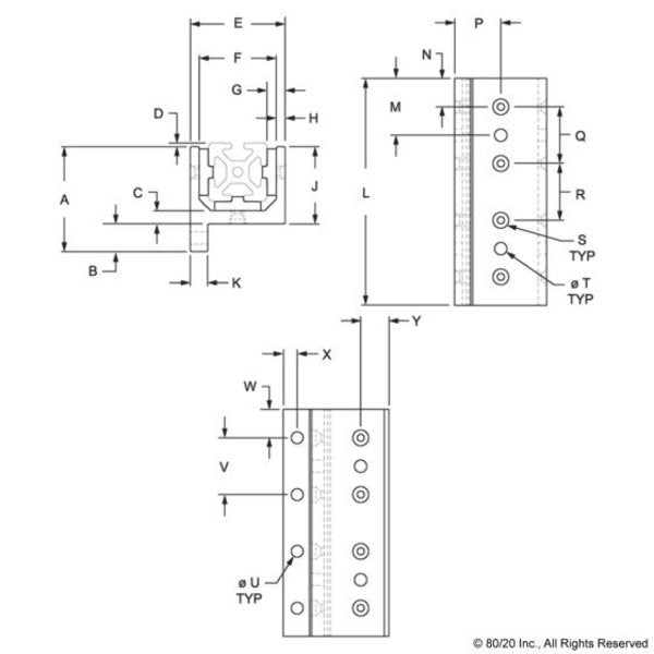 Linear Bearing, 65.1 mm W, 160 mm L