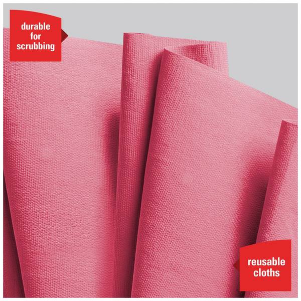 PowerClean X80 Heavy Duty Cloths, Jumbo Roll, Ext Use Towels, Red, 475 Sheets, 12.4 in x 12.2 in