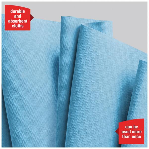 Dry Wipe Roll, X70, Jumbo Roll, Heavy Absorbency, 12 1/2 in x 13 1/2 in, 870 Sheets, Blue