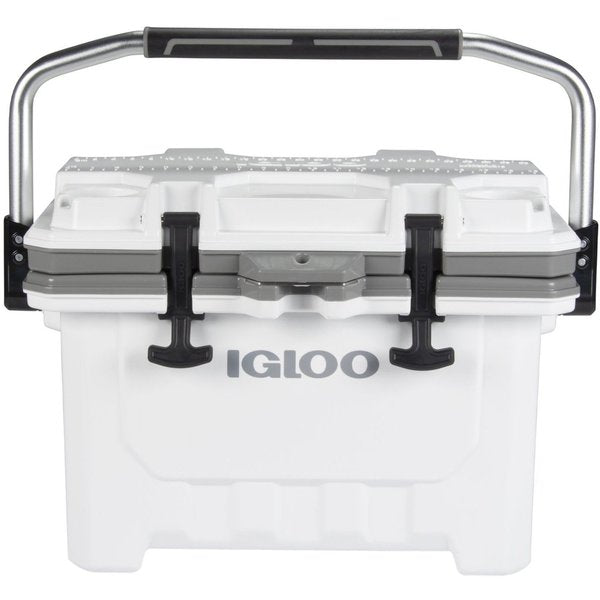Chest Cooler, 24.0 qt. Cap., White/Gray