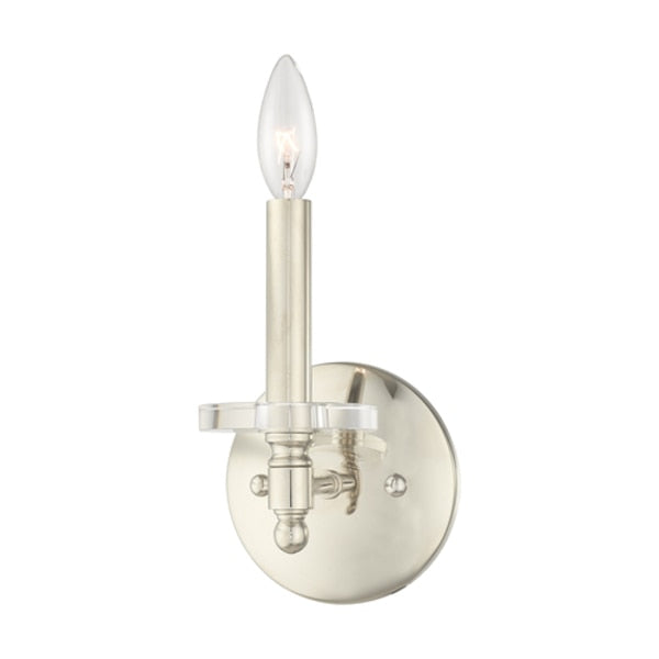 Bancroft 1 Light Polished Nickel Wall Sconce