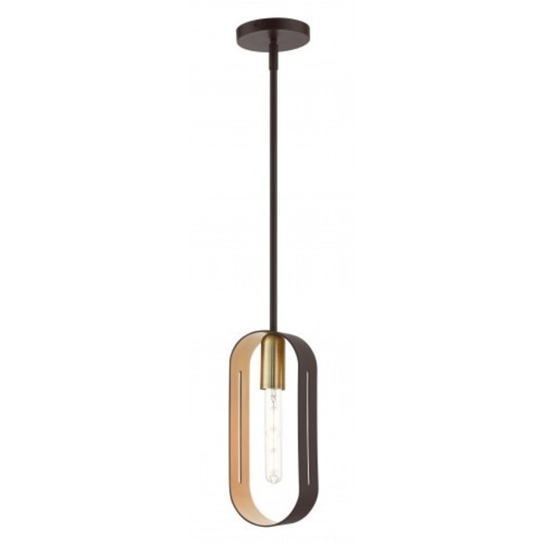 Bronze with Antique Brass Accents Pendan