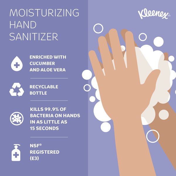 Reveal Ultra Moisturizing Foam Hand Sanitizer, 18 oz. Pump Bottle, NSF E-3 Rated (4 Bottles)