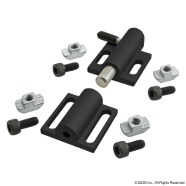Black Deadbolt W/ Side Latch-45 Series