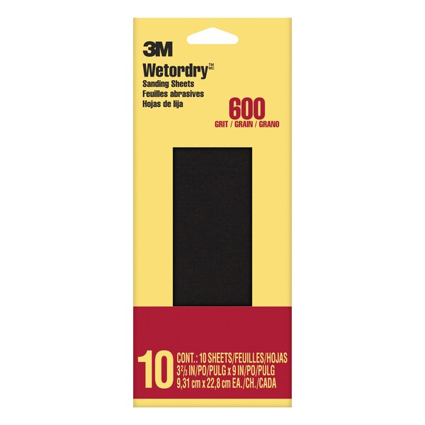 Sandpaper Sheet, 600 Grit, 3 5/8