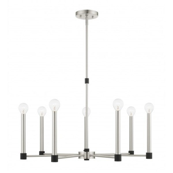 Brushed Nickel with Satin Brass Accents