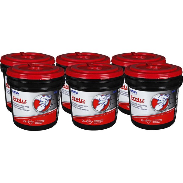 Hand Cleaning Wet Wipes, Heavy Duty Wet Towels, 75 Wipes Per Bucket, Citrus, Alcohol Free