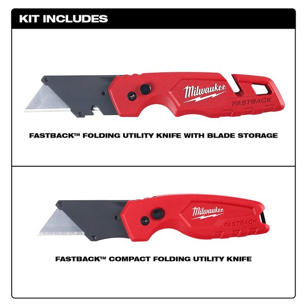 FASTBACK Folding Utility Knife Set