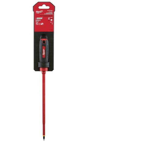 3/16 in. x 8 in. Cabinet 1000 Volt Insulated Screwdriver