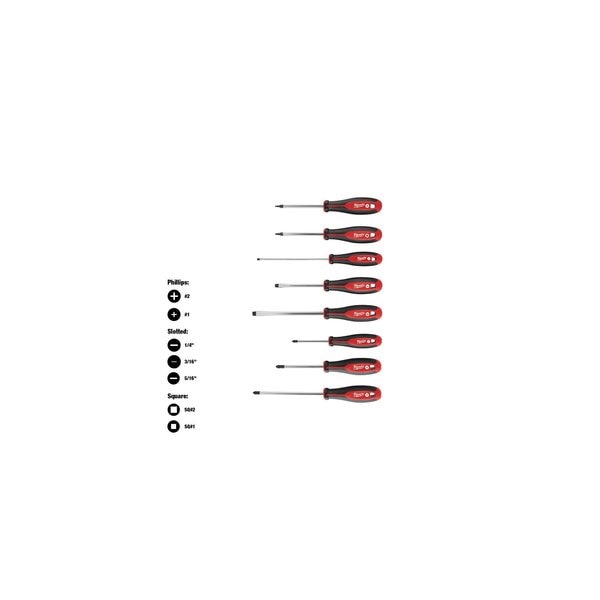8pc Screwdriver Kit w/ Square
