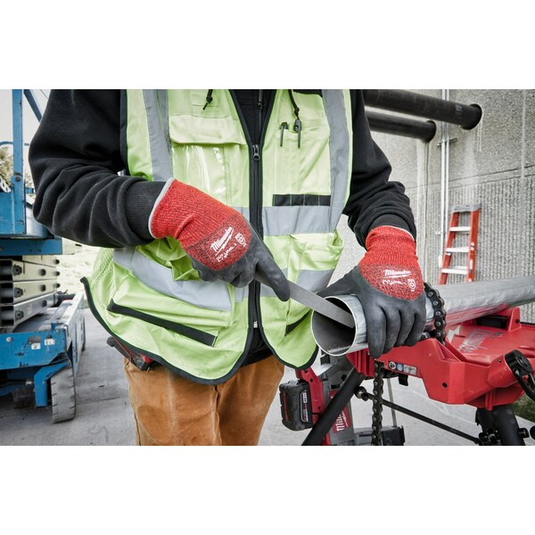 Level 4 Cut Resistant Latex Dipped Winter Insulated Gloves - Large