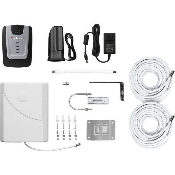 Cellular Signal Booster Kit, 4G LTE, Maximum Gain - Signal Amplifier: 60 dB