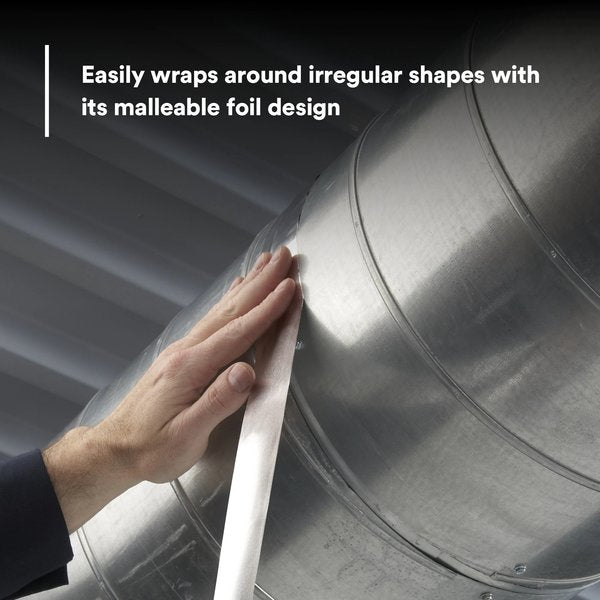 Self Wound Foil Tape, 3 in x 60 yd, Silver