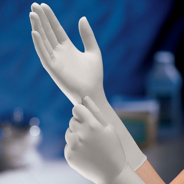Exam Gloves, Nitrile, Powder Free, Gray, M, 1000 PK