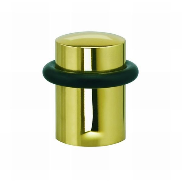 Floor Door Stop Bright Brass 1-1/4