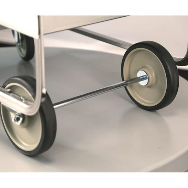 Stainless Steel 2 Shelf Utility Cart, 700 lb Capacity, 21