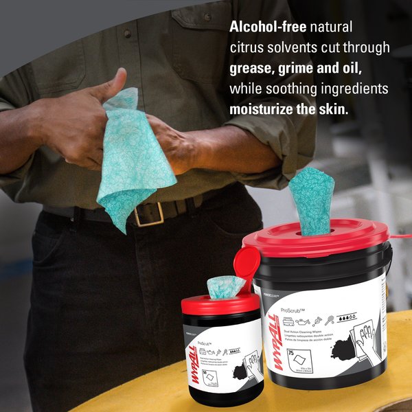 Cleaning Wipes, Green, Orange Citrus