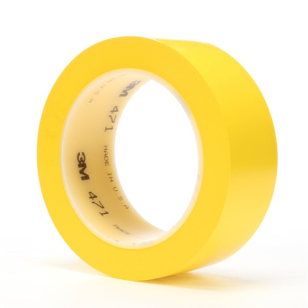 Vinyl Tape 471, Yellow, 1 1/2