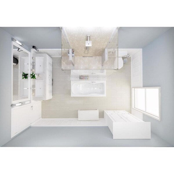 Designline⢠28 in. Stainless Steel Linear Shower Drain Wave Grate