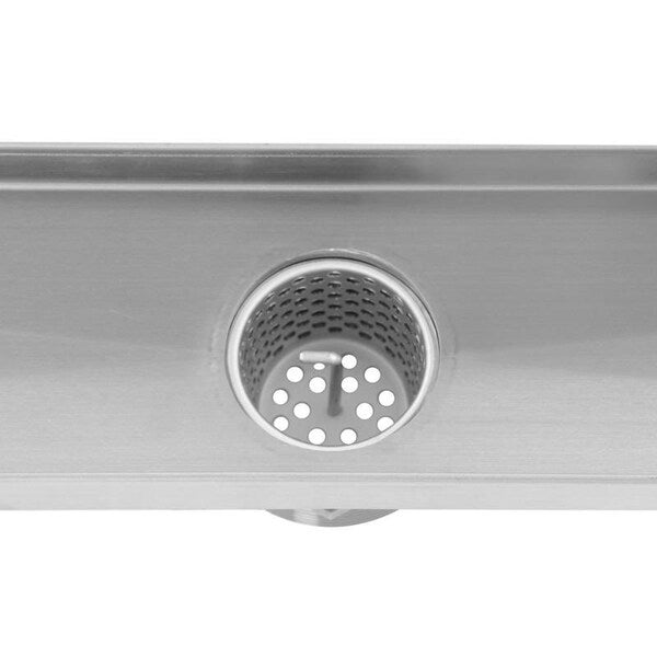 Designline⢠28 in. Stainless Steel Linear Shower Drain Wave Grate