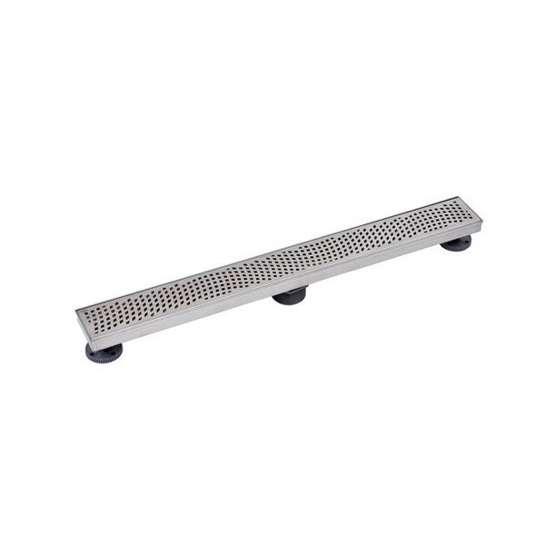 Designline⢠28 in. Stainless Steel Linear Shower Drain Wave Grate
