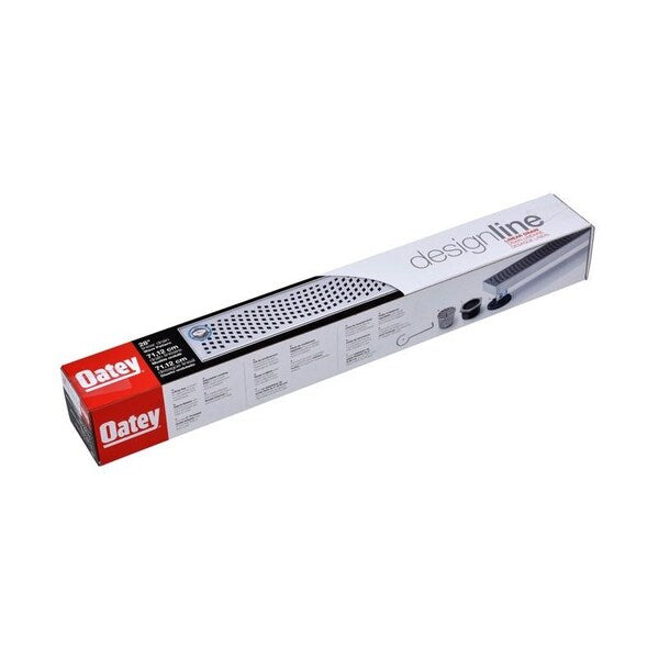 Designline⢠28 in. Stainless Steel Linear Shower Drain Wave Grate