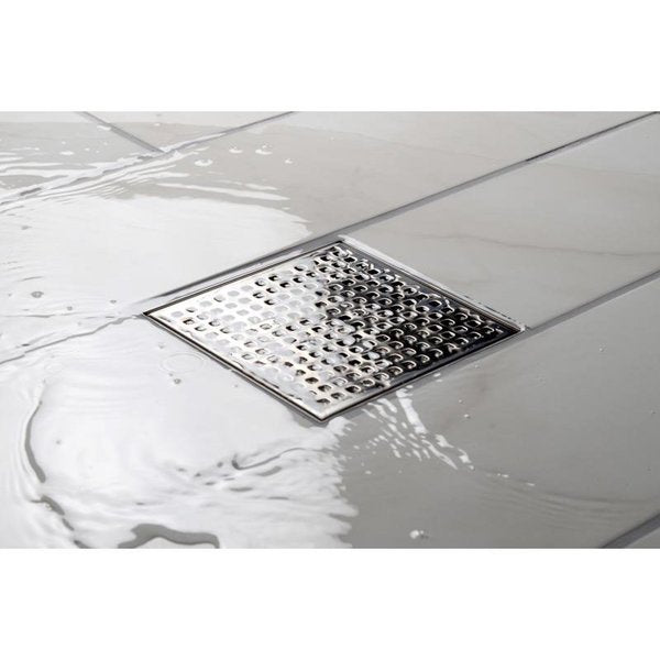 Designline⢠4 in. x 4 in. Square Drain Square Grate