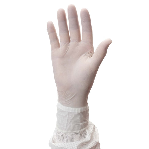 Disposable Gloves, Nitrile, White, 100 PK