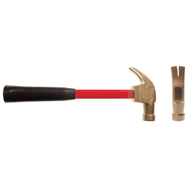 Non Sparking Hammer, Claw, 1.25 lb, Beryllium Copper