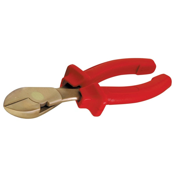 Non Sparking HD Diagonal Pliers, 180mm/7in, Beryllium Copper