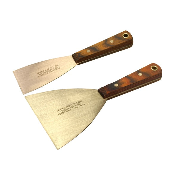 Non Sparking Putty Knife, 40mm, Aluminum Bronze