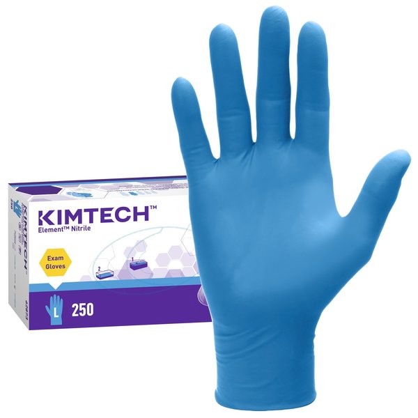 Nitrile Exam Gloves, Nitrile, Blue, 250 PK